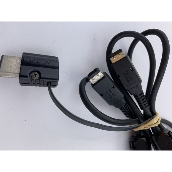 Authentic Nintendo Game Boy Color GBC Link Cable CGB-003 w/ Adapter DMG-14 - Picture 4 of 5